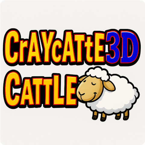 Crazy Cattle 3D Logo